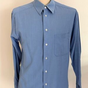 Armani Collezioni Classic Blue Dress Shirt